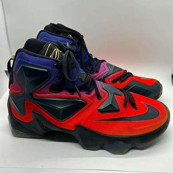 Nike Purple/Red Lebron 13 Doernbecher Basketball Shoes Sneakers **Men’s Sz 8** - Picture 4 of 11